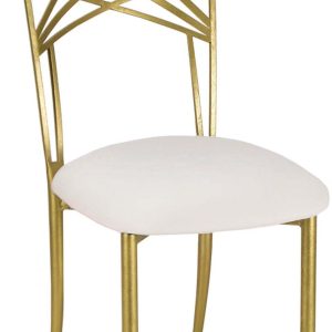 Chameleon-Chair_0810-Gold-Fanfare-with-White-Stretch-Knit-Cushion-Front