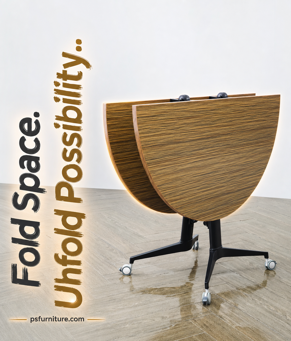 Scissor Tables™ by PS Furniture — Fold Space. Unfold Possibility.