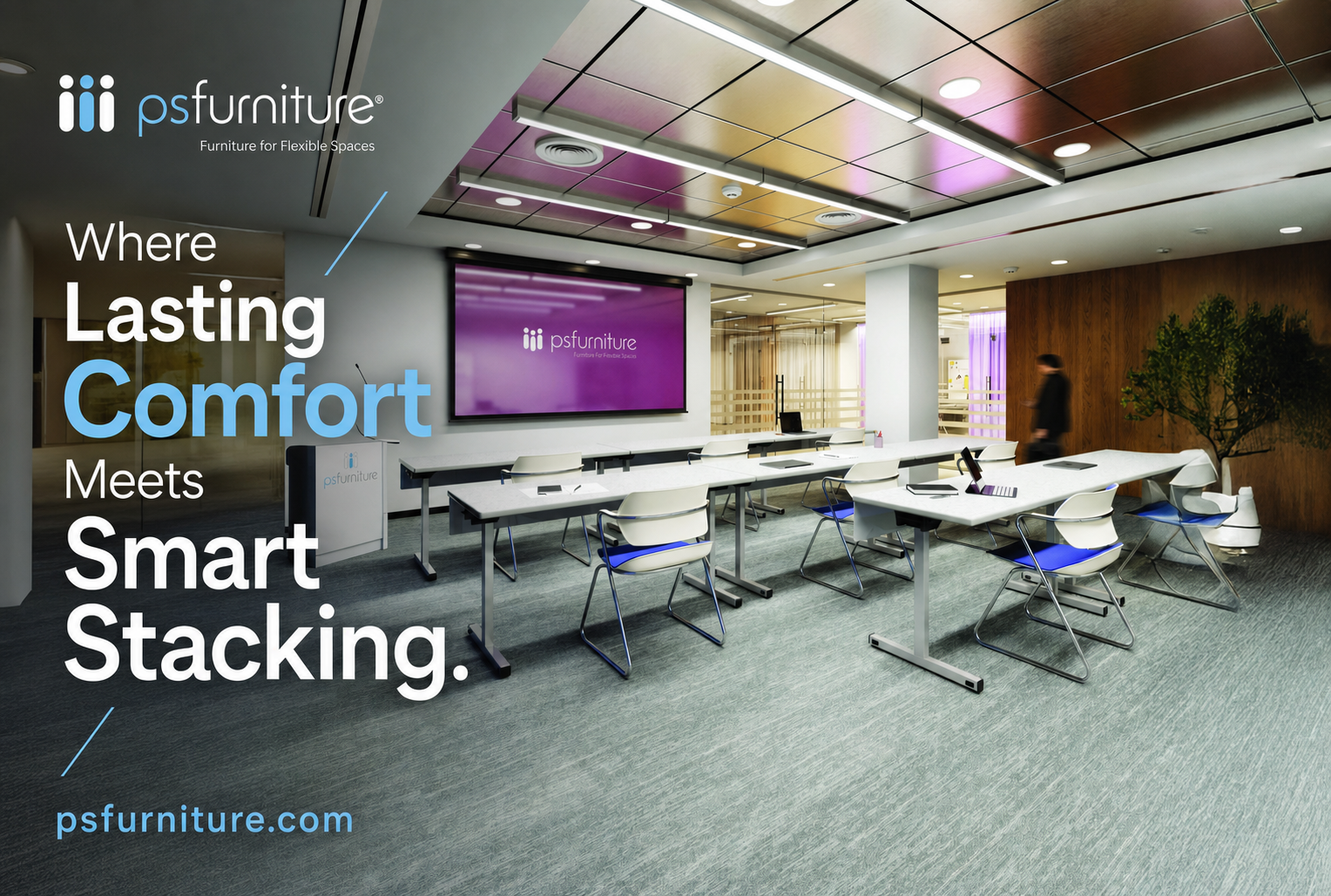 The Acton Stacker® and Seating Line by PS Furniture — Where Lasting Comfort Meets Smart Stacking